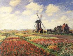 Claude Monet Tulip Fields in Holland Germany oil painting art